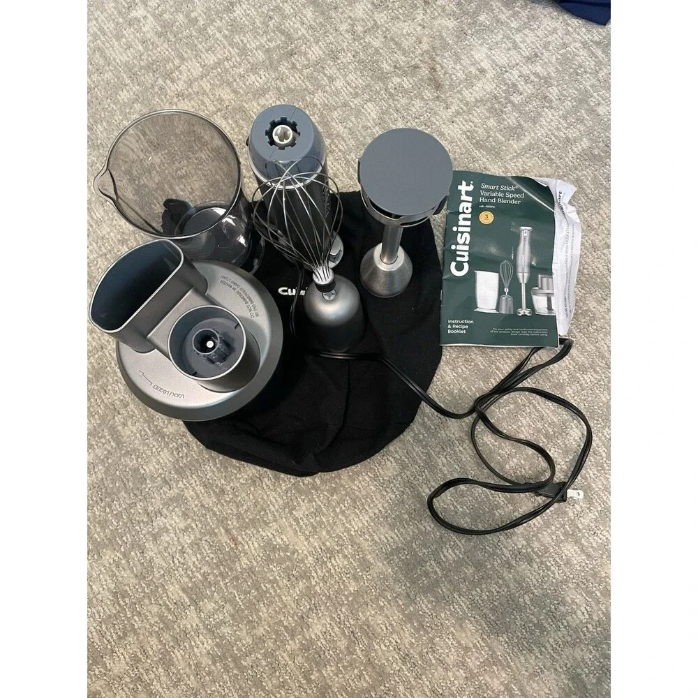 Cuisinart HB-400PC Smart Stick Variable Speed 400W Hand Blender Set 24oz